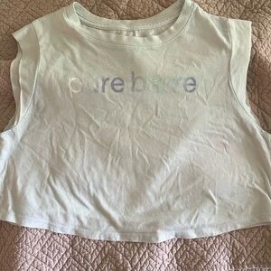 Pure Barre Crop Top - Light Blue